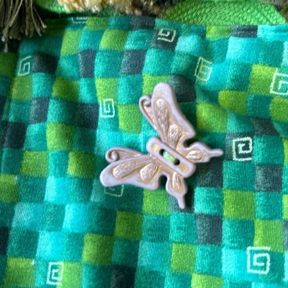 Handmade Frog Tote 3-D Embellishment‎ Sequins Tassels 18”x18”x5” - Picture 5 of 11